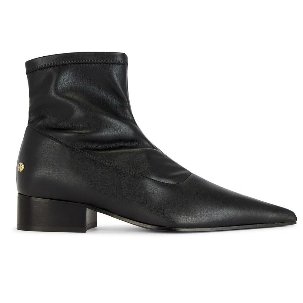 Anine Bing Hilda Flat Boots in Black Leather Size 37 (US 7)